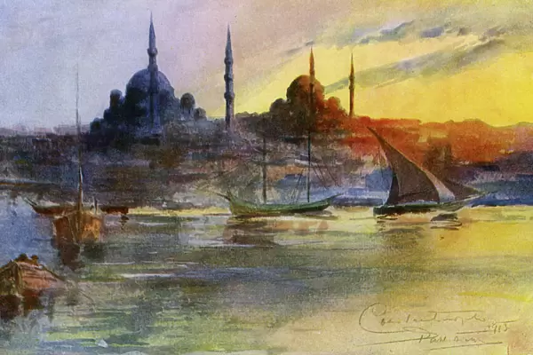 Istanbul Skyline, Turkey - Sunset