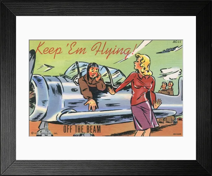 Framed Print : WW2 - Keep em Flying - Off the Beam Framed Print : WW2 - Keep em Flying - Off the Beam