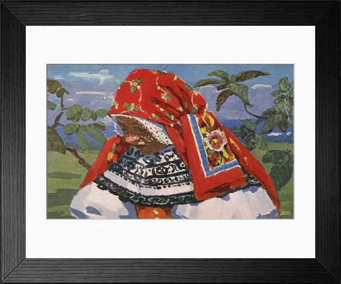 Framed Print : Czech Republic - Rural female type in traditional costume Framed Print : Czech Republic - Rural female type in traditional costume