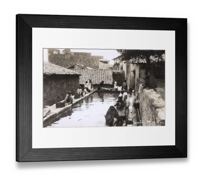 Framed Print : Taxco de Alarcon, Guerro, Mexico - Communal laundry pool Framed Print : Taxco de Alarcon, Guerro, Mexico - Communal laundry pool