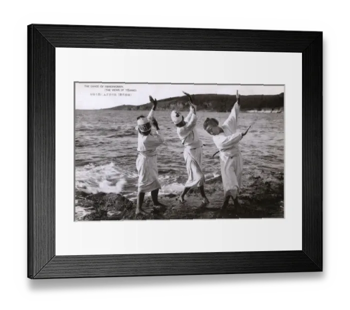 Framed Print : Japan - The Dance of the Fisherwomen Framed Print : Japan - The Dance of the Fisherwomen