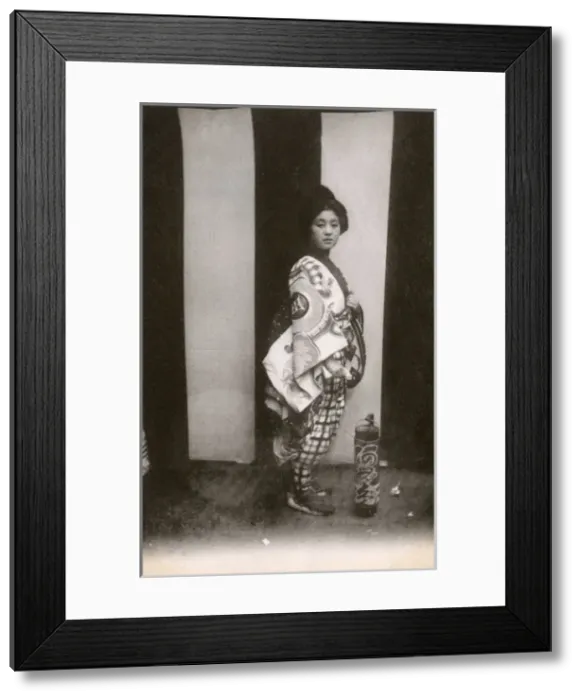 Framed Print : Japanese theatrical performer