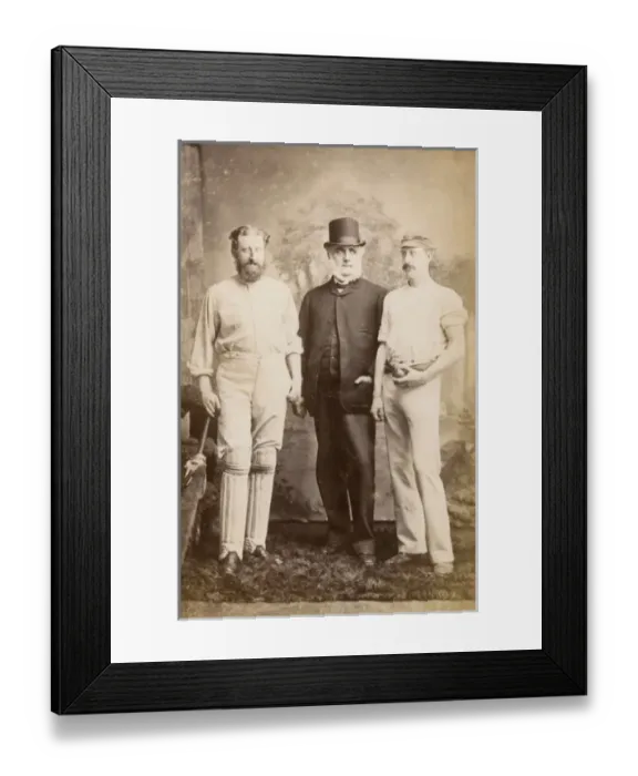 Framed Print : Heathfield Harman Stephenson, Tom Hearne, Notable Cricketers Framed Print : Heathfield Harman Stephenson, Tom Hearne, Notable Cricketers