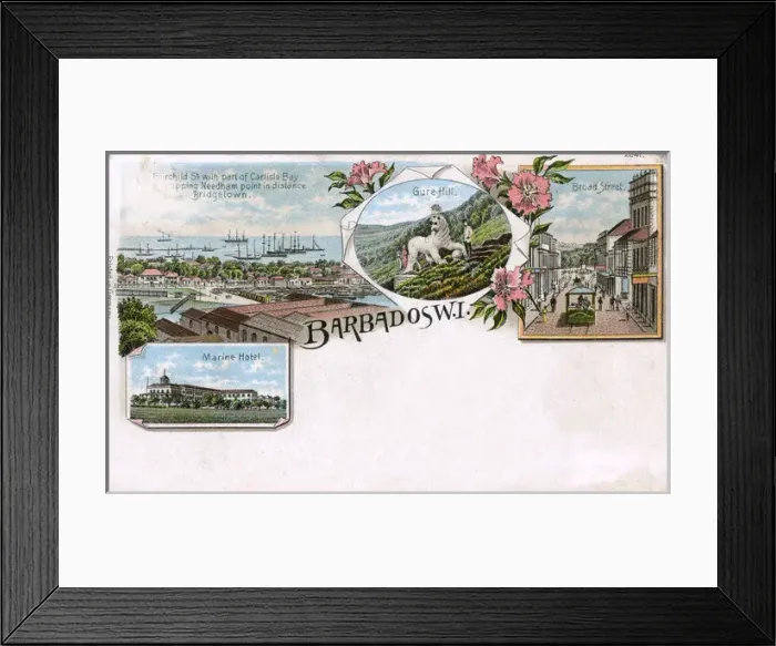 Framed Print : Bridgetown & Gun Hill Signal Station, Barbados, West Indies Framed Print : Bridgetown & Gun Hill Signal Station, Barbados, West Indies