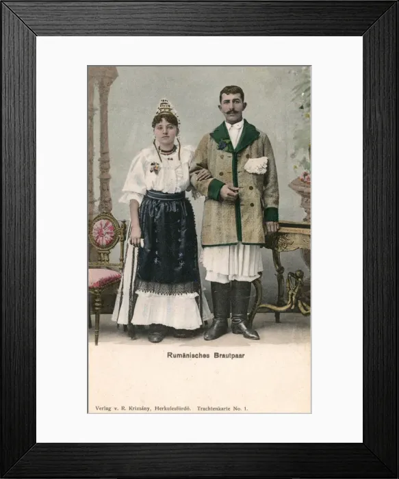 Framed Print : Happy Couple on their wedding day - Romania Framed Print : Happy Couple on their wedding day - Romania