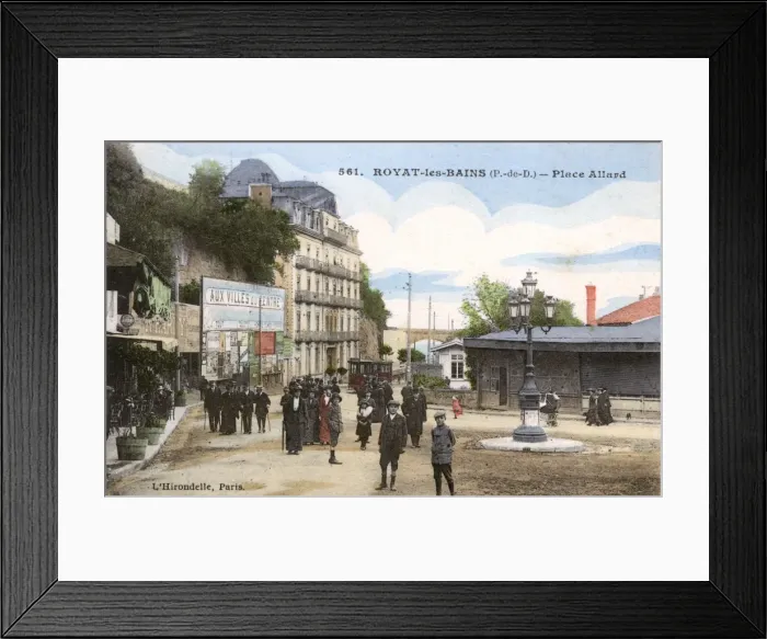 Framed Print : Royat-les-Bains, France - Place Allard Framed Print : Royat-les-Bains, France - Place Allard