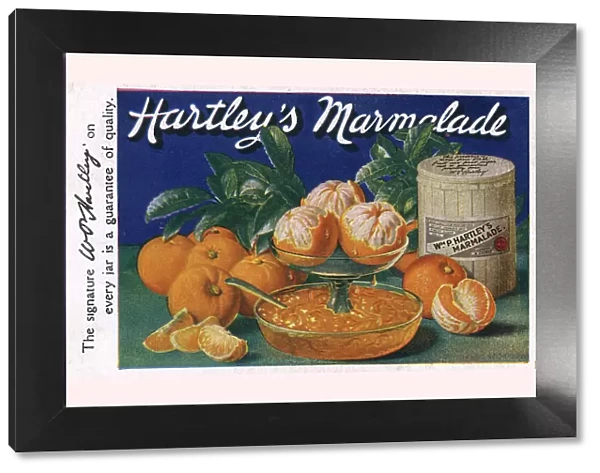 Advertorial postcard for Hartleys Orange Marmalade