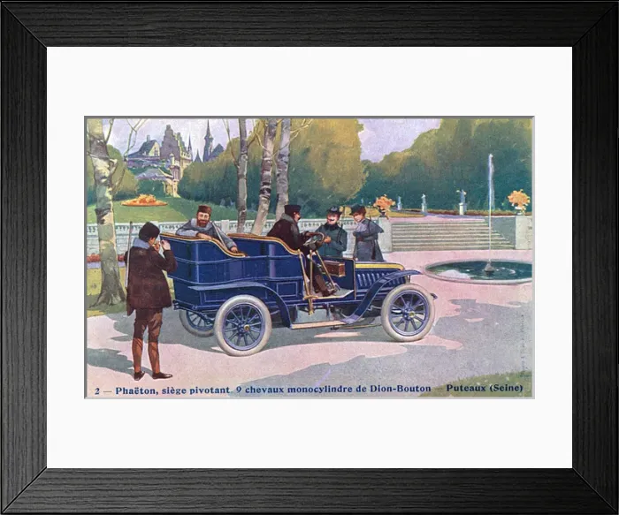 Framed Print : Phaeton automobile by de Dion-Bouton Framed Print : Phaeton automobile by de Dion-Bouton