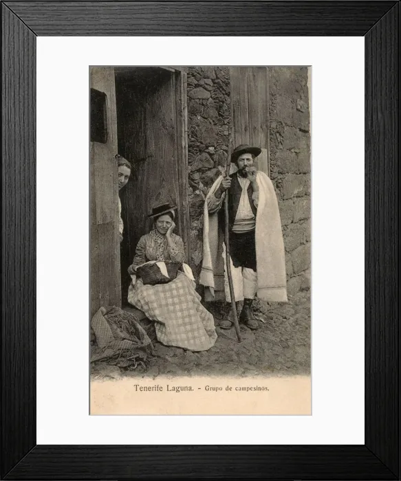 Framed Print : Tenerife - San Cristobal de La Laguna - Campesinos