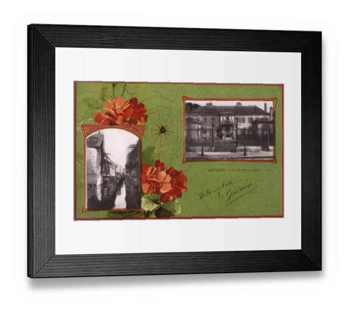 Framed Print : Amiens, France - La Prefecture and La Rue de Metz-Leveque Framed Print : Amiens, France - La Prefecture and La Rue de Metz-Leveque