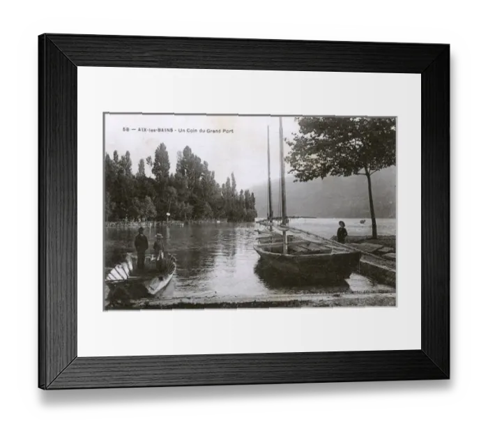 Framed Print : Aix-les-Bains, France - a corner of the Grand Port Framed Print : Aix-les-Bains, France - a corner of the Grand Port