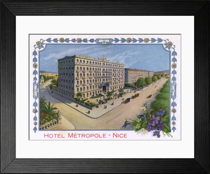 Framed Print : Hotel Metropole, Nice, France Framed Print : Hotel Metropole, Nice, France