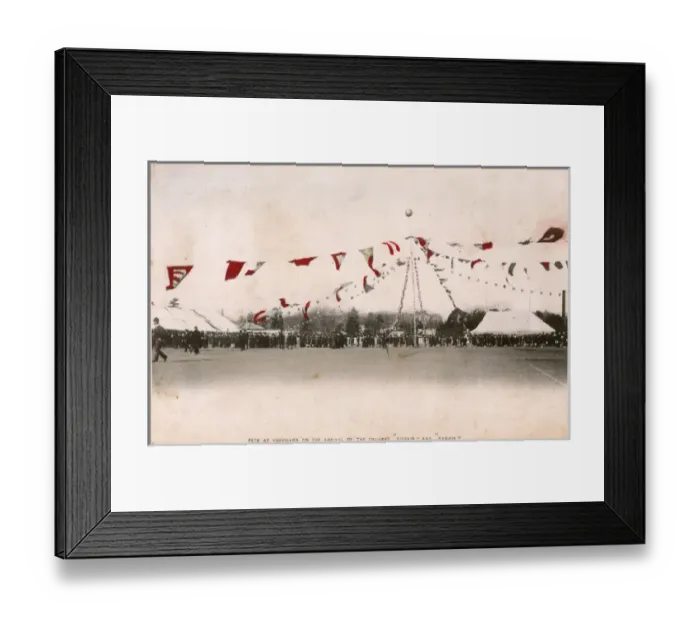 Framed Print : Yokohama, celebrating arrival of Cruisers Nisshin and Kasuga Framed Print : Yokohama, celebrating arrival of Cruisers Nisshin and Kasuga