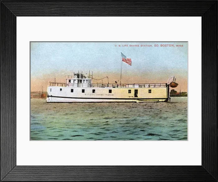 Framed Print : US Life Saving Station - Boston, Massachusetts, USA Framed Print : US Life Saving Station - Boston, Massachusetts, USA