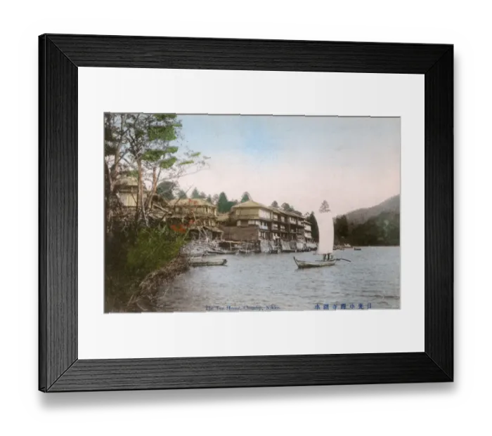 Framed Print : Tea House on the shore of Chuzenji Lake, Nikko, Japan Framed Print : Tea House on the shore of Chuzenji Lake, Nikko, Japan