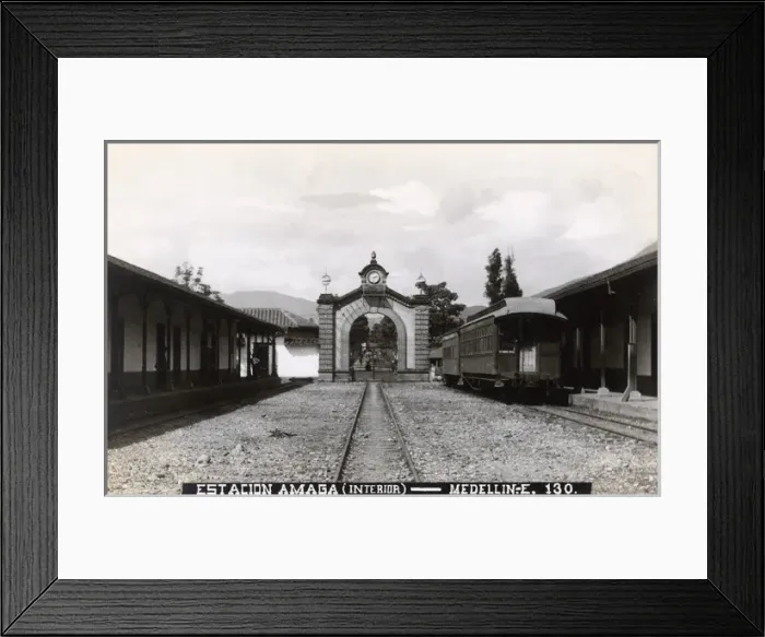 Framed Print : Interior of the Railway Station at Amaga, Medellin, Columbia Framed Print : Interior of the Railway Station at Amaga, Medellin, Columbia