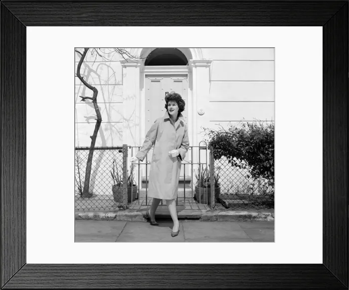 Framed Print : Advertisement for Burberry overcoats Framed Print : Advertisement for Burberry overcoats