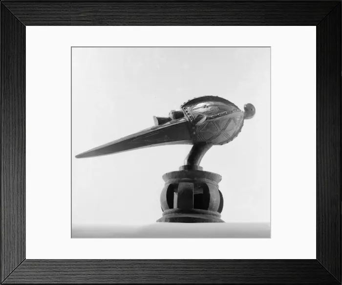 Framed Print : A Mounted African Wooden carving Framed Print : A Mounted African Wooden carving