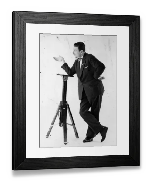 Framed Print : Advertisement -- male model posing Framed Print : Advertisement -- male model posing