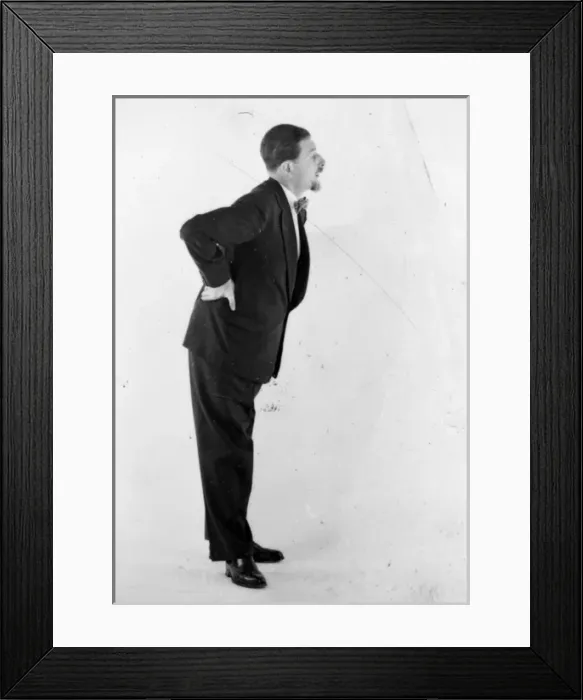 Framed Print : Advertisement -- male model posing Framed Print : Advertisement -- male model posing