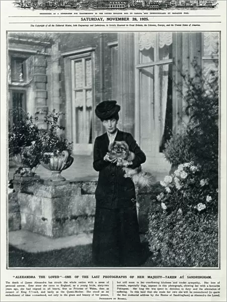 Last photograph taken of Queen Alexandra at Sandringham