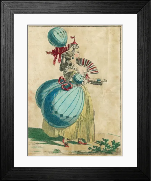 Framed Print : The balloon mania which swept across Europe Framed Print : The balloon mania which swept across Europe