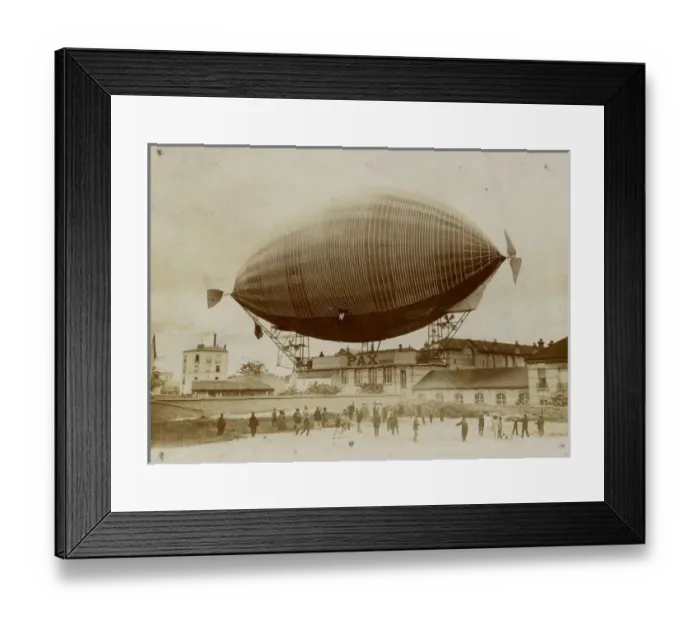Framed Print : Severo?s airship PAX, 12 May 1902 Framed Print : Severo?s airship PAX, 12 May 1902