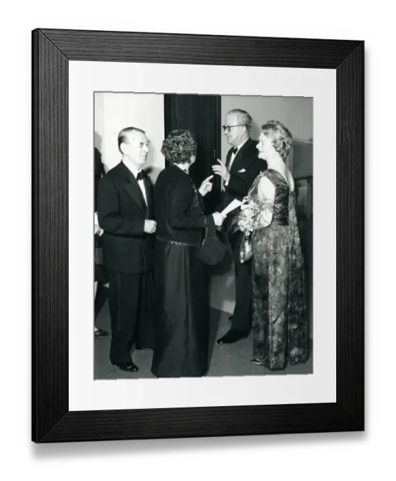 Framed Print : Sir George Gardner, RAeS President 1965-1966, and Lady G? Framed Print : Sir George Gardner, RAeS President 1965-1966, and Lady G?