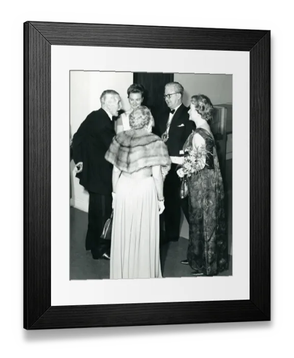 Framed Print : Sir George Gardner, RAeS President 1965-1966, and Lady G? Framed Print : Sir George Gardner, RAeS President 1965-1966, and Lady G?