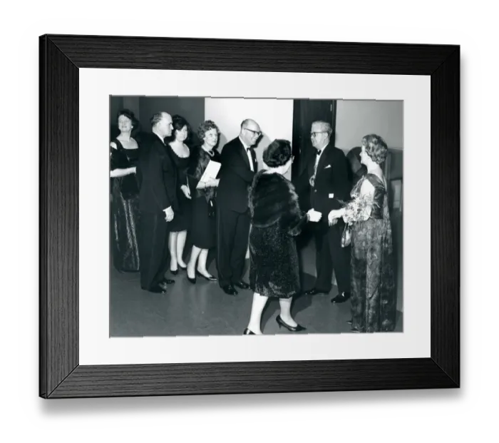 Framed Print : Sir George Gardner, RAeS President 1965-1966, and Lady G? Framed Print : Sir George Gardner, RAeS President 1965-1966, and Lady G?