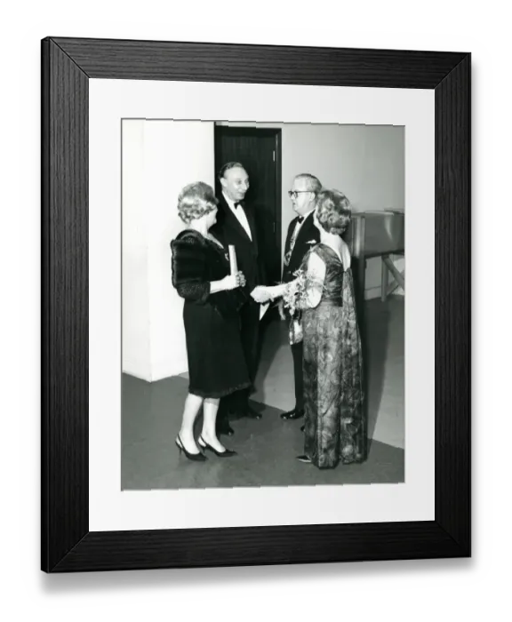 Framed Print : Sir George Gardner, RAeS President 1965-1966, and Lady G? Framed Print : Sir George Gardner, RAeS President 1965-1966, and Lady G?