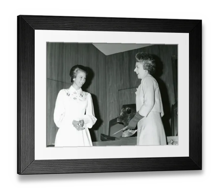 Framed Print : HRH The Princess Anne visited the headquarters of the Ro? Framed Print : HRH The Princess Anne visited the headquarters of the Ro?