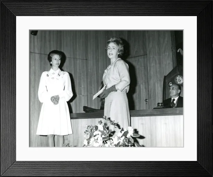Framed Print : HRH The Princess Anne visited the headquarters of the Ro? Framed Print : HRH The Princess Anne visited the headquarters of the Ro?