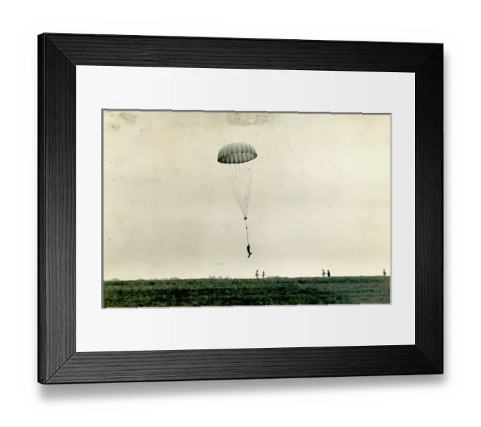 Framed Print : Lt Col Orde Lees 103rd drop made from an aeroplane pilot? Framed Print : Lt Col Orde Lees 103rd drop made from an aeroplane pilot?