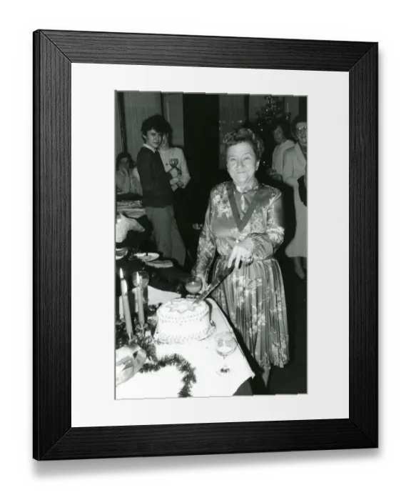 Framed Print : Retirement party for Jenny Denny, one of two tea / coffee ? Framed Print : Retirement party for Jenny Denny, one of two tea / coffee ?