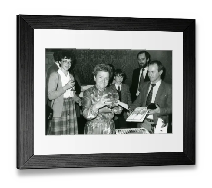 Framed Print : Retirement party for Jenny Denny, one of two tea / coffee ? Framed Print : Retirement party for Jenny Denny, one of two tea / coffee ?
