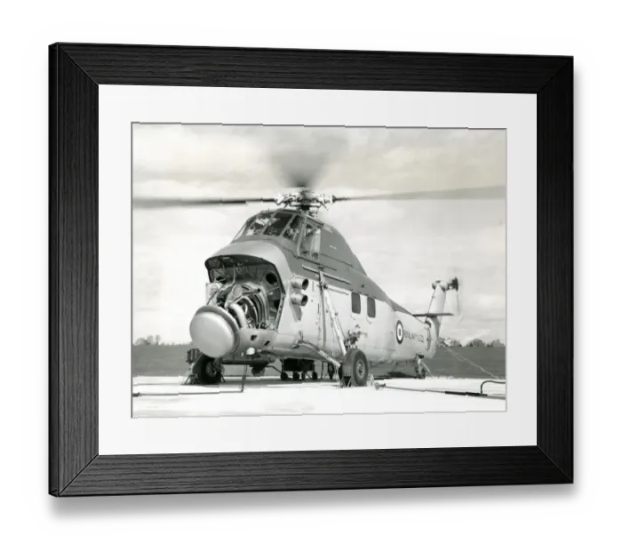 Framed Print : Sikorsky-built S-58, XL722, re-engined by Westland with ?