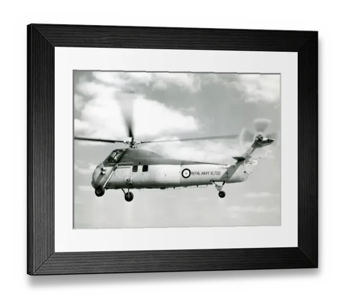 Framed Print : Sikorsky-built S-58, XL722, re-engined by Westland with ?