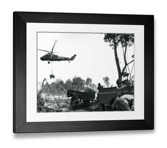 Framed Print : Westland Wessex HC2, XT680, of No103 Squadron based at S? Framed Print : Westland Wessex HC2, XT680, of No103 Squadron based at S?