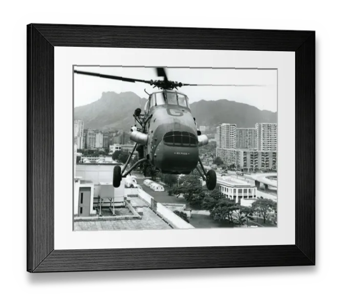 Framed Print : Westland Wessex HC5, of No28 Squadron RAF Kai Tak, Hong ? Framed Print : Westland Wessex HC5, of No28 Squadron RAF Kai Tak, Hong ?