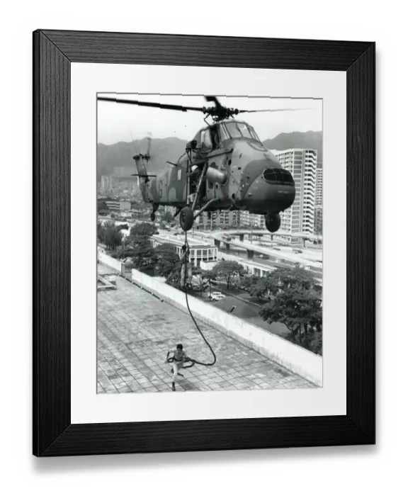Framed Print : Westland Wessex HC2, XT673, of No28 Squadron RAF Kai Tak? Framed Print : Westland Wessex HC2, XT673, of No28 Squadron RAF Kai Tak?