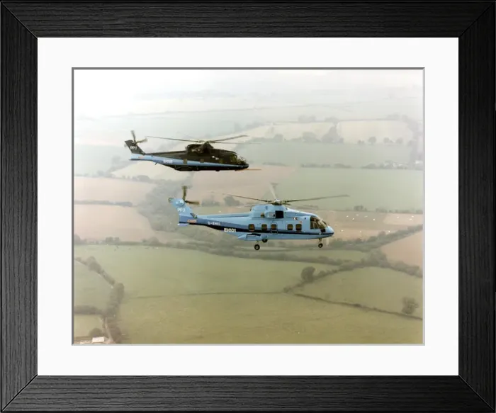 Framed Print : EH Industries (later AgustaWestland) EH101 PP1 and PP3, ?