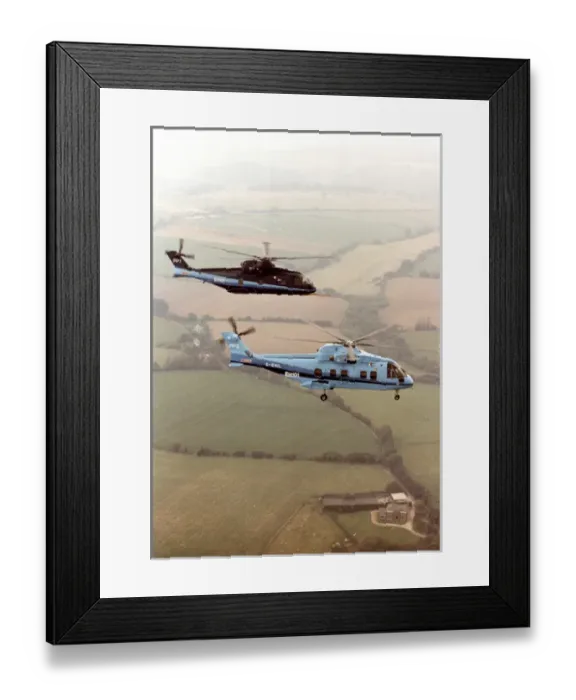 Framed Print : EH Industries (later AgustaWestland) EH101 PP1 and PP3, ? Framed Print : EH Industries (later AgustaWestland) EH101 PP1 and PP3, ?