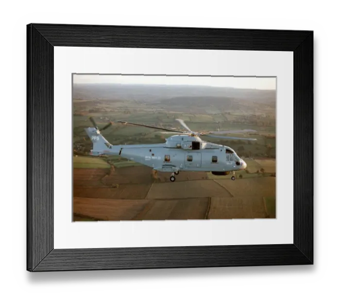 Framed Print : EH Industries (later AgustaWestland) EH101 PP5, ZF649, t? Framed Print : EH Industries (later AgustaWestland) EH101 PP5, ZF649, t?