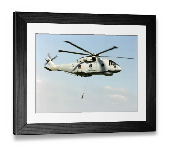 Framed Print : EH Industries (later AgustaWestland) EH101 PP5, ZF649, t? Framed Print : EH Industries (later AgustaWestland) EH101 PP5, ZF649, t?