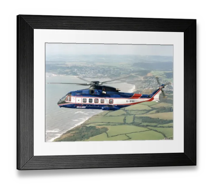 Framed Print : EH Industries (later AgustaWestland) EH101 PP8 Heliliner?