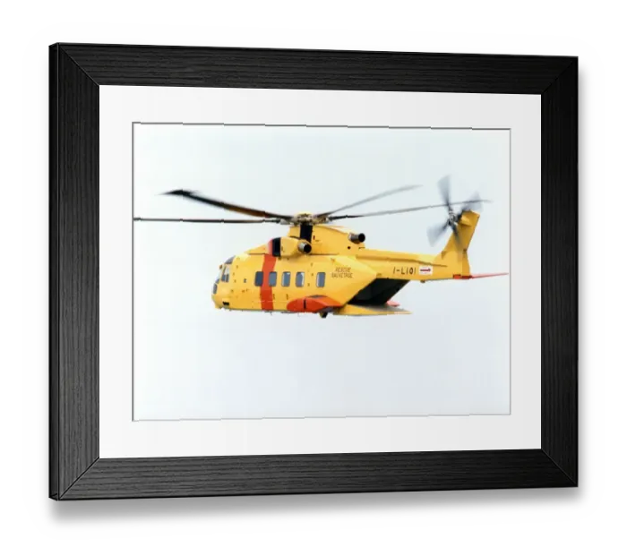 Framed Print : EH Industries (later AgustaWestland) EH101 PP9, I-LIOI, ? Framed Print : EH Industries (later AgustaWestland) EH101 PP9, I-LIOI, ?