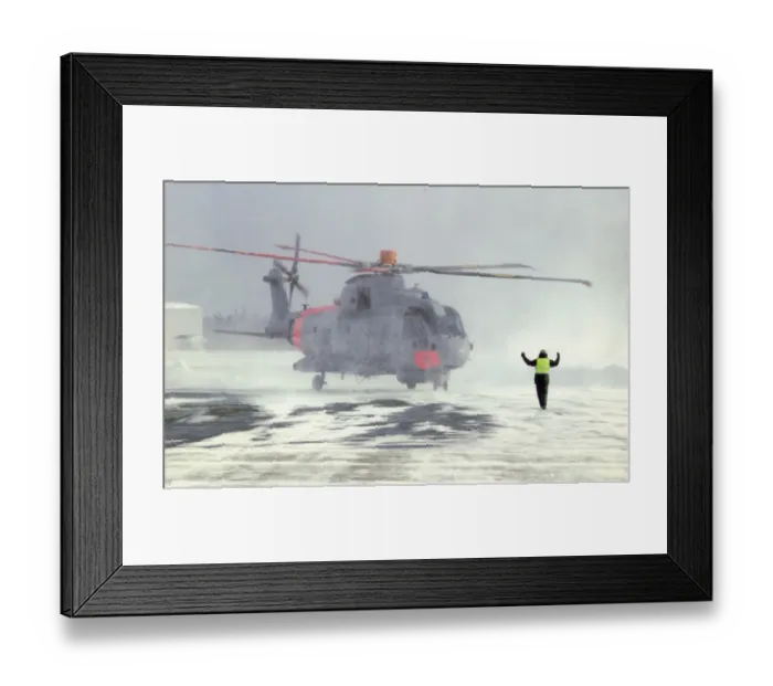 Framed Print : EH Industries (later AgustaWestland) EH101 Merlin manoeu? Framed Print : EH Industries (later AgustaWestland) EH101 Merlin manoeu?