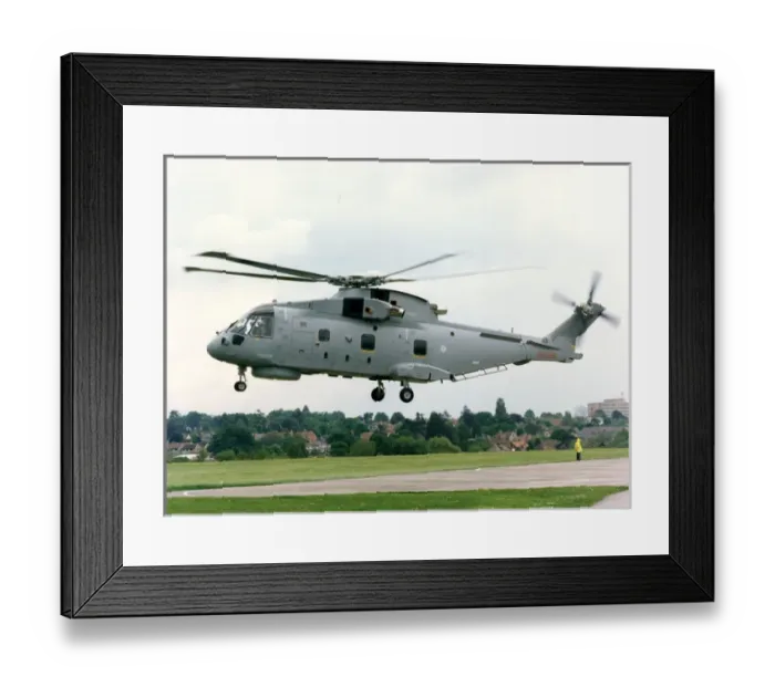 Framed Print : RN02, the first fully mission-equipped EH101 Merlin, ZH822 Framed Print : RN02, the first fully mission-equipped EH101 Merlin, ZH822