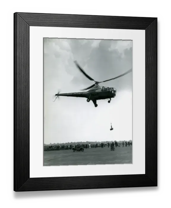 Framed Print : Westland S51 Dragonfly 1A, G-ALIK, at the 1953 Royal Aer? Framed Print : Westland S51 Dragonfly 1A, G-ALIK, at the 1953 Royal Aer?